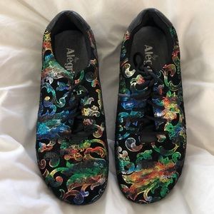 Alegria essence regal rainbow by PG lite athletic casual shoe EUC size 7.5 38